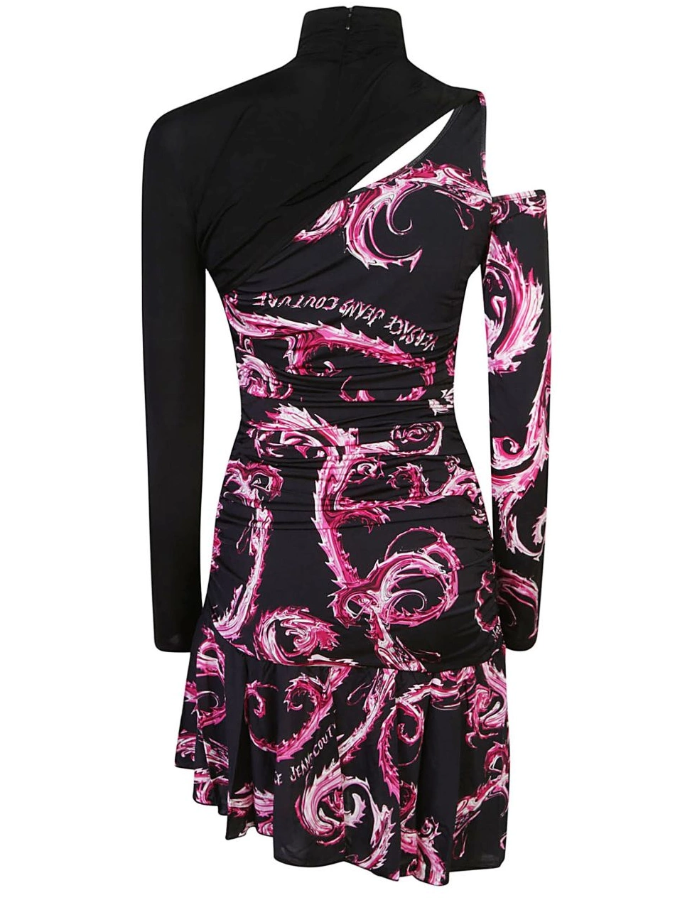 Affordable Jeans Couture Women Versace Chrome Cutout dress Couture 0709